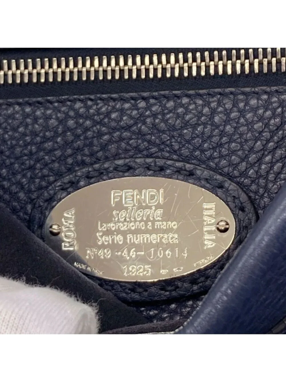 Fendi Peekaboo 2-Way Handbag Calfskin